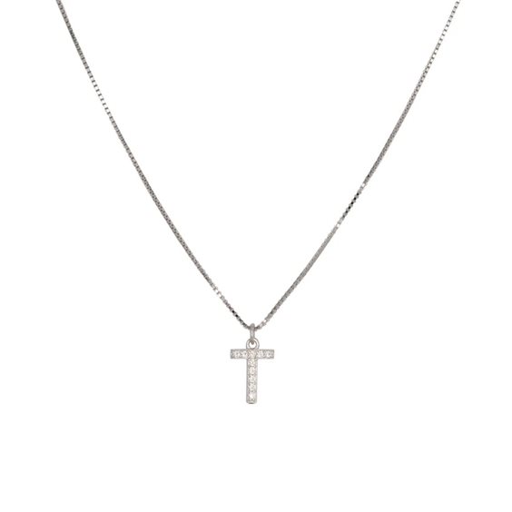 Collana Dilvdò Letters in Argento Zircone CLDBT - CLDBT